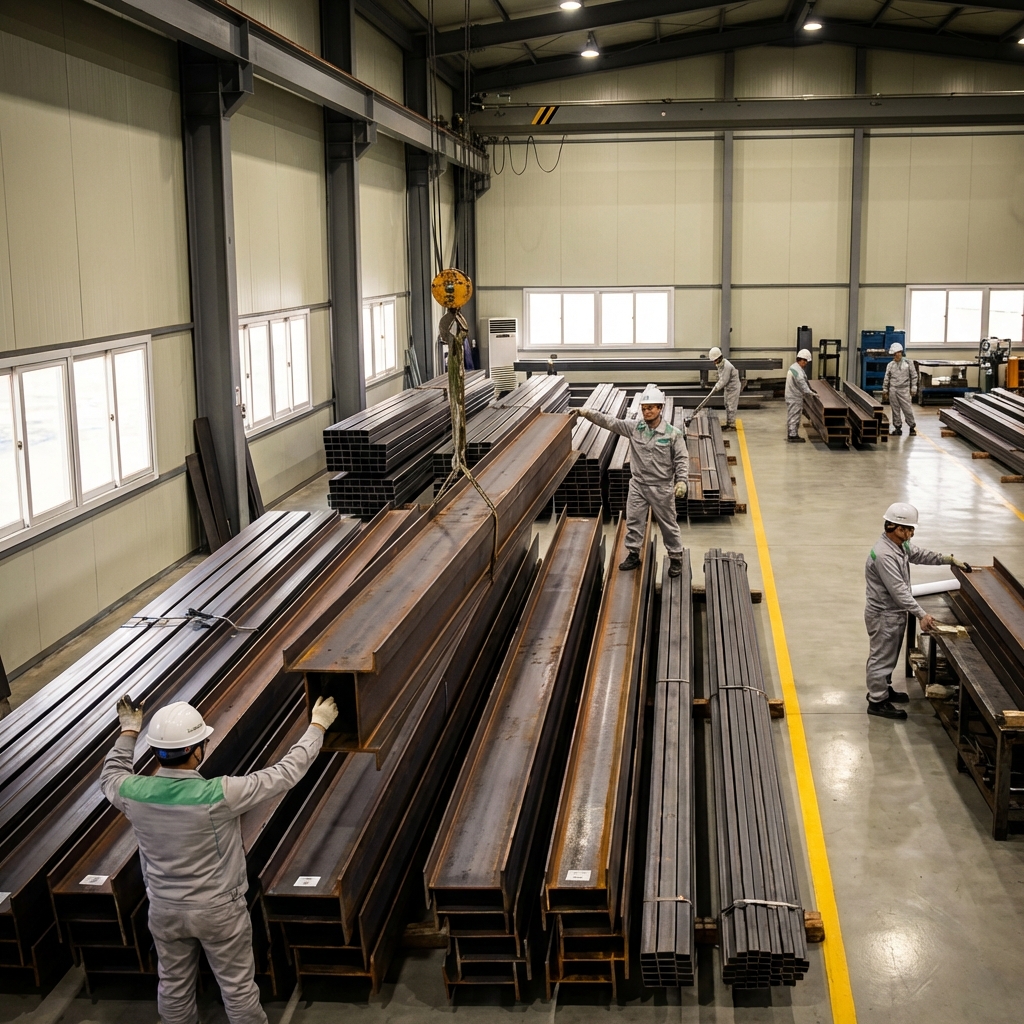 태호철강·레이저 작업 현장